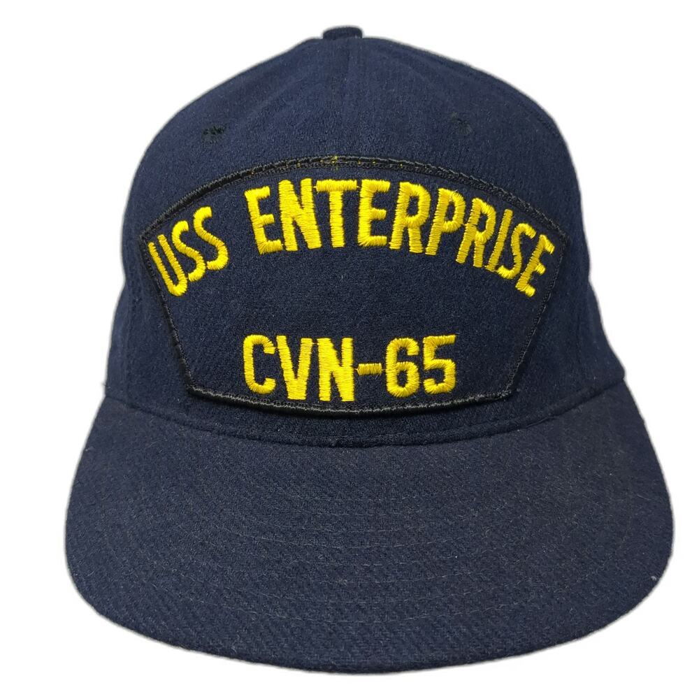 Northstar USS Enterprise CVN-65 US Navy Snapback Hat Blue One Size USA Made